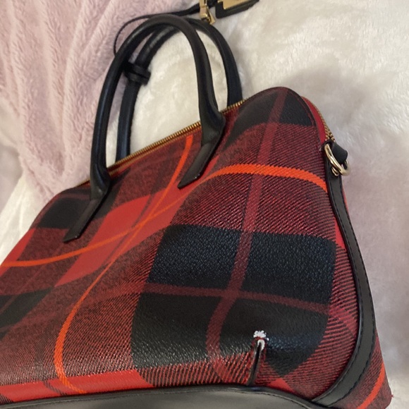 Kate Spade shoulder bag, red, black, and slightly orange - Picture 9 of 9